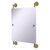 Allied Brass Que New Collection Rectangular Frameless Rail Mounted Mirror in Unlacquered Brass