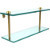 16'' Shelves with Polished Brass Hardware