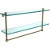 22'' Shelves with Antique Brass and Towel Bar Hardware