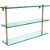 22'' Shelves with Polished Brass Hardware