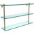 22'' Shelves with Satin Brass Hardware