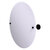 Allied Brass Sag Harbor Collection Frameless Round Tilt Mirror with Beveled Edge in Matte Black