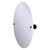 Allied Brass Shadwell Collection Frameless Oval Tilt Mirror with Beveled Edge in Matte Black
