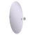 Allied Brass Shadwell Collection Frameless Oval Tilt Mirror with Beveled Edge in Satin Nickel