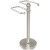 Polished Nickel Towel Holder with Twisted Detailing