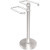 Satin Chrome Towel Holder with Twisted Detailing