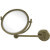 4x Magnification, Dotted Texture, Antique Brass Mirror