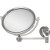 2x Magnification, Smooth Texture, Polished Chrome Mirror