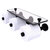 Allied Brass Waverly Place Collection Horizontal Reserve 3-Roll Toilet Paper Holder with Glass Shelf in Matte Black