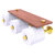 Allied Brass Waverly Place Collection Horizontal Reserve 3-Roll Toilet Paper Holder with Wood Shelf in Polished Brass