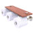 Allied Brass Waverly Place Collection Horizontal Reserve 3-Roll Toilet Paper Holder with Wood Shelf in Satin Nickel
