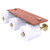 Allied Brass Waverly Place Collection Horizontal Reserve 3-Roll Toilet Paper Holder with Wood Shelf in Unlacquered Brass