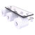 Allied Brass Waverly Place Collection Horizontal Reserve 3-Roll Toilet Paper Holder with Glass Shelf in Polished Chrome
