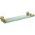 22'' Shelves with Polished Brass Hardware