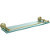 22'' Shelves with Satin Brass Hardware