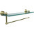 16'' Shelves with Satin Brass and Paper Towel Roll Holder Hardware