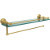 22'' Shelves with Polished Brass and Paper Towel Roll Holder Hardware