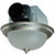 Air King 70 CFM Decorative Round Exhaust Fan in Nickel Finish, with Light