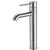 Alfi brand Tall Single Lever Bathroom Faucet, Height: 12-3/4'' H, Spout Height: 8-7/8'' H, Spout Reach: 5-3/4'' D, Brushed Nickel, Product Right Side Off View