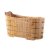 ALFI brand 59" Free Standing Cedar Wood Bathtub with Bench in Natural Wood
