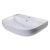 Alfi brand Porcelain Wall Mounted Bath Sink, 28'' White D-Bowl Sink