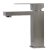 Alfi brand Brushed Nickel Square Single Lever Bathroom Faucet, Height: 6-3/4'' H, Spout Height: 4-3/4'' H, Spout Reach: 4-1/2'' D