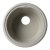 Alfi brand Biscuit 17" Undermount Round Granite Composite Kitchen Prep Sink, 17" Diameter x 8-1/4" H