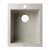 Alfi brand Biscuit 17" Drop-In Rectangular Granite Composite Kitchen Prep Sink, 16-1/8" W x 19-7/8" D x 8-1/4" H