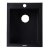 Alfi brand Black 17" Drop-In Rectangular Granite Composite Kitchen Prep Sink, 16-1/8" W x 19-7/8" D x 8-1/4" H