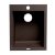 ALFI brand 17" Drop-In Rectangular Granite Composite Kitchen Prep Sink in Chocolate, 16-1/8" W x 19-7/8" D x 8-1/4" H