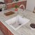 Alfi brand White 17" Drop-In Rectangular Granite Composite Kitchen Prep Sink, 16-1/8" W x 19-7/8" D x 8-1/4" H