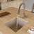 Alfi brand Biscuit 17" Undermount Rectangular Granite Composite Kitchen Prep Sink, 16-1/8" W x 17" D x 8-1/4" H