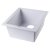 Alfi brand White 17" Undermount Rectangular Granite Composite Kitchen Prep Sink, 16-1/8" W x 17" D x 8-1/4" H
