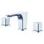 Alfi brand Polished Chrome Widespread Modern Bathroom Faucet