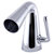 Alfi brand Single Hole Cone Waterfall Bathroom Faucet, Height: 5-5/8'' H, Spout Height: 4-17/32'' H, Spout Reach: 4-11/16'' D, Polished Chrome, Product Left Angle View