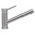 Alfi brand Solid Pull Out Single Hole Kitchen Faucet, 6-1/2'' H, Brushed Stainless Steel Side View