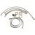 Alfi brand Deck Mounted Tub Filler and Square Hand Held Shower Head, 1-1/4'' W x 6-3/4'' D x 4-3/4'' H, Brushed Nickel, Included Items