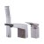 Alfi brand Brushed Nickel Deck Mounted 3 Hole Tub Filler & Shower Head, 1-3/8" W x 10" D x 3-1/2" H