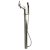 Alfi brand Brushed Nickel Floor Mounted Tub Filler + Mixer /w additional Hand Held Shower Head, 8-7/8" D x 38-1/2" H
