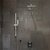 ALFI brand 2-Way Thermostatic Square Shower Set in Polished Chrome, Shower Height: 26'' H, Spout Reach: 15-7/8'' D, Lifestyle Installed View