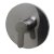 Alfi brand Brushed Nickel Shower Valve Mixer with Rounded Lever Handle, 7-1/8" Diameter x 3" H