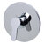 Alfi brand Shower Valve Mixer with Rounded Lever Handle, 7-1/8'' Diameter x 3'' H, Polished Chrome, Product Angle View