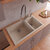 Alfi brand Biscuit 34" Double Bowl Drop In Granite Composite Kitchen Sink, 33-7/8" W x 19-3/4" D x 8-1/4" H