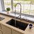 Alfi brand Black 33" Single Bowl Undermount Granite Composite Kitchen Sink, 33" W x 19-3/8" D x 9-1/2" H