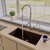 ALFI brand 33" Single Bowl Undermount Granite Composite Kitchen Sink in Chocolate, 33" W x 19-3/8" D x 9-7/8" H