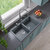 ALFI brand 34" Drop-In Double Bowl Granite Composite Kitchen Sink in Titanium, 33-7/8" W x 20-1/8" D x 8-1/4" H