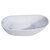 Alfi brand Oval Acrylic Free Standing Soaking Bathtub, 68'' White Tub Product Overhead Left Side View