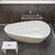 ALFI brand 59" Oval Acrylic Free Standing Soaking Bathtub in White, 59" W x 29-1/2" D x 22-7/8" H