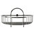 Alfi brand Polished Chrome Wall Mounted Double Basket Shower Shelf Bathroom Accessory, 11'' W x 5-7/8'' D x 16-1/2'' H, Close Up View