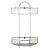 Alfi brand Polished Chrome Wall Mounted Double Basket Shower Shelf Bathroom Accessory, 11" W x 5-7/8" D x 16-1/2" H